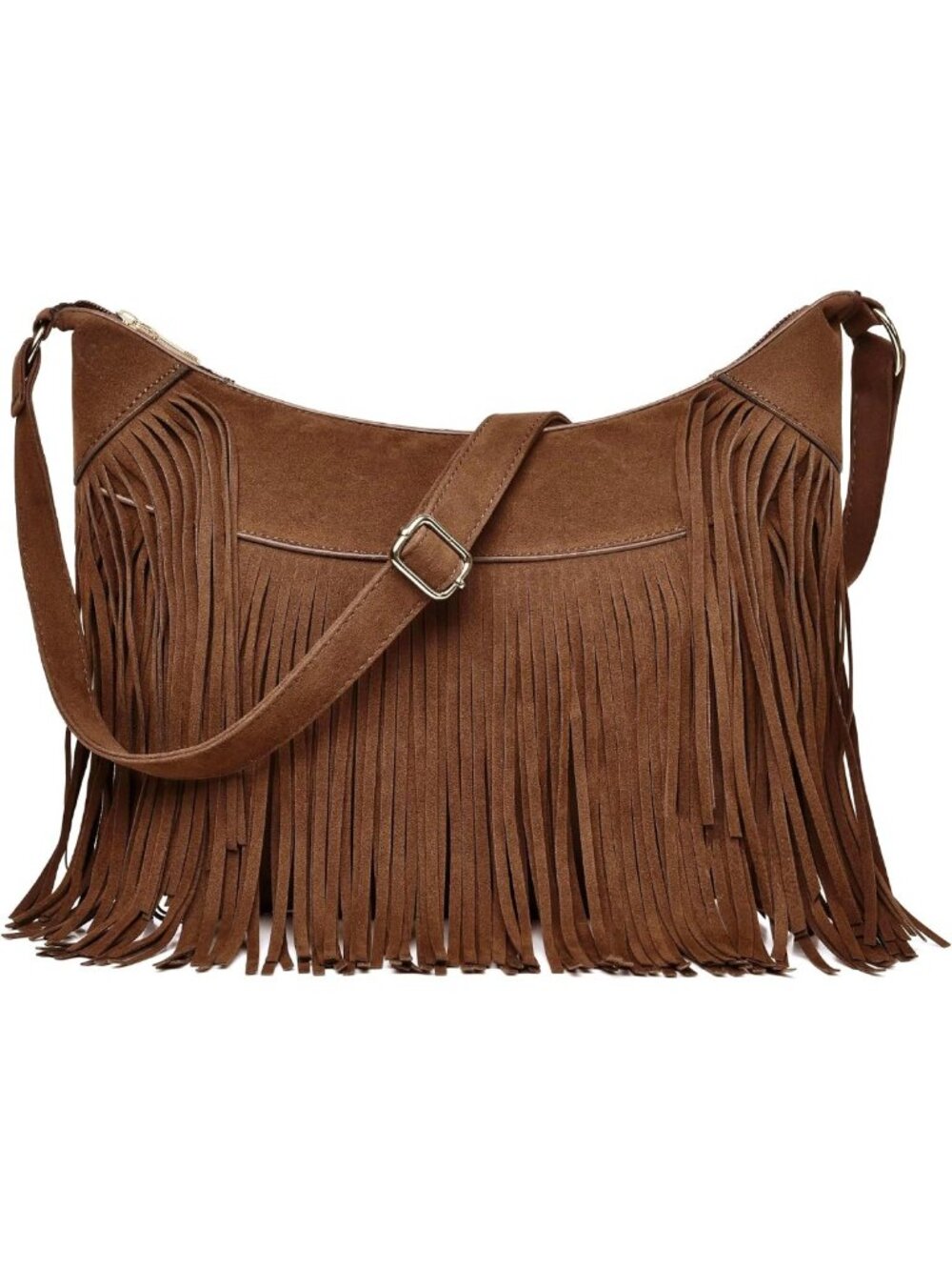 Suede Fringe Crossbody Bag for Women | Retro Chic Purse | Stylish & Versatile